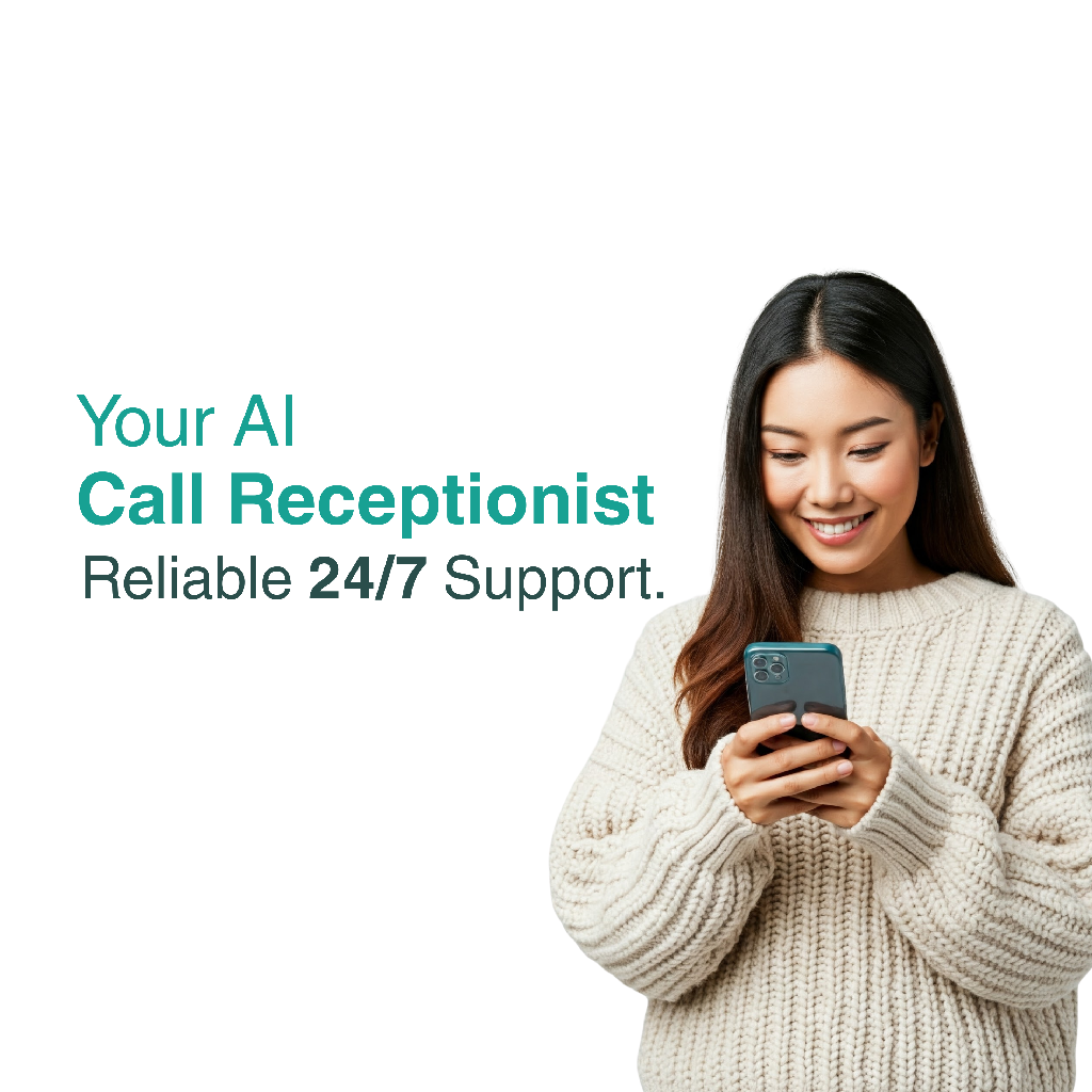 Friendly AI Receptionist Avatar