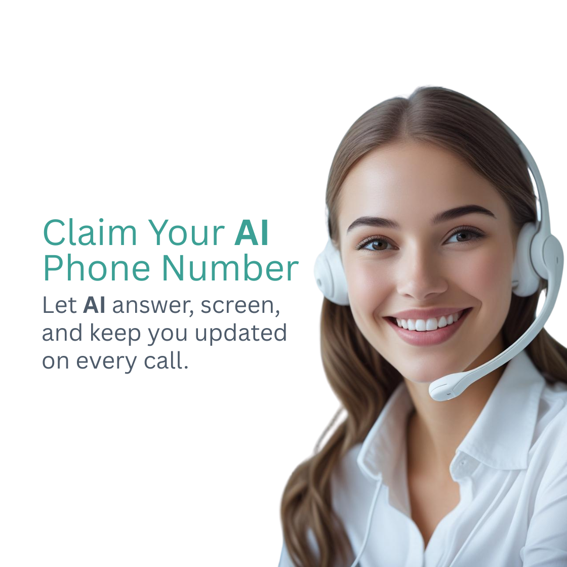 Friendly AI Receptionist Avatar